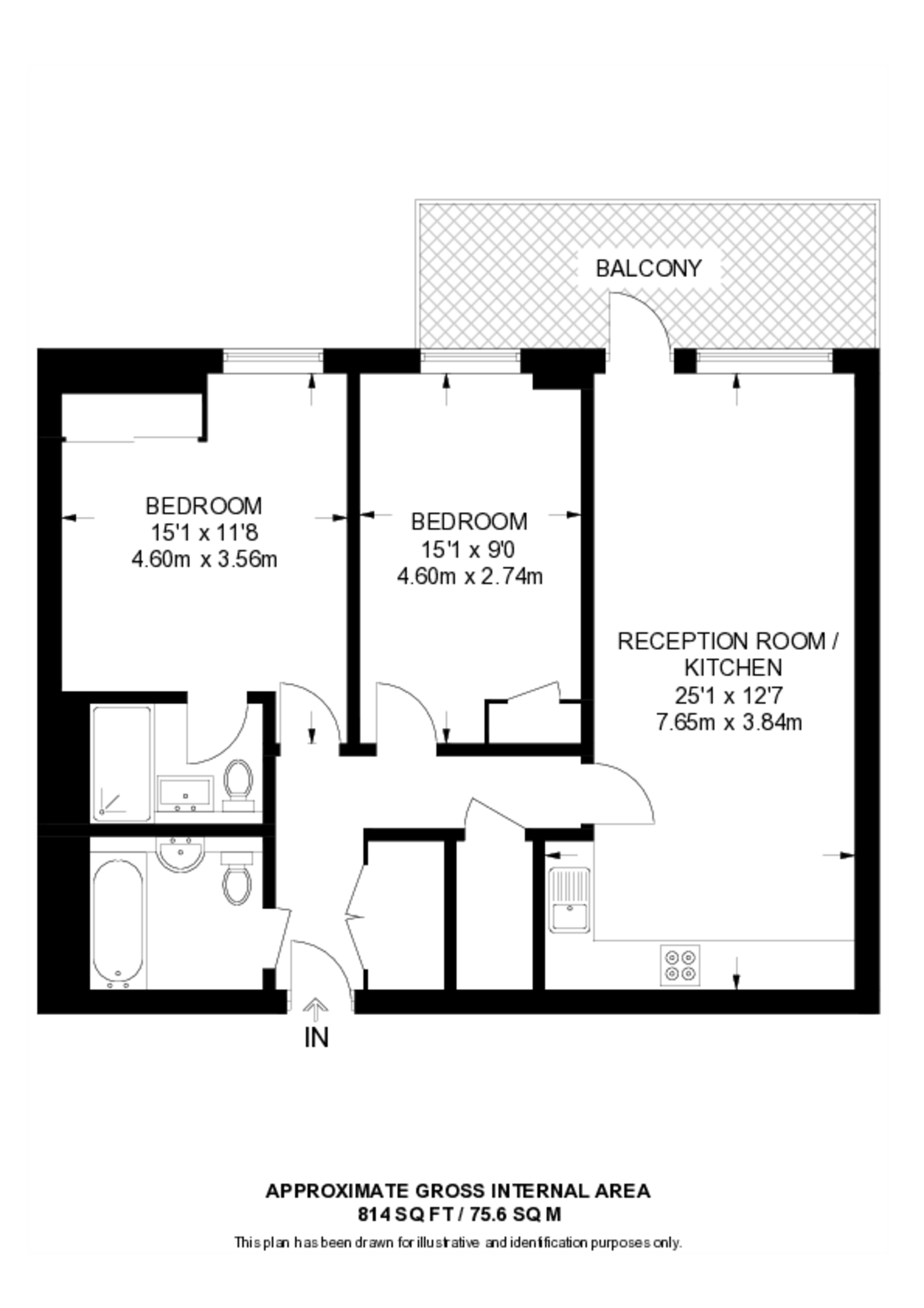 North End Road, Wembley Park floorplan