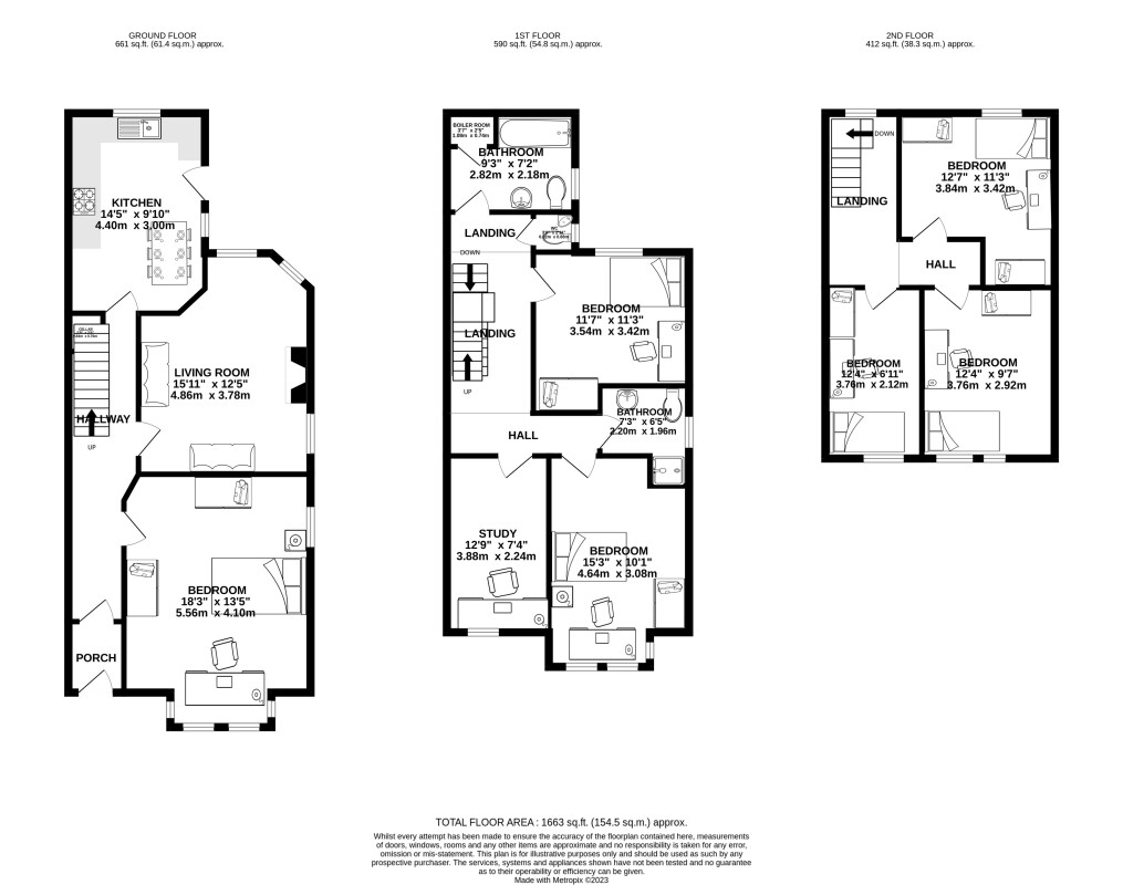 4, Albert Grove, Nottingham floorplan