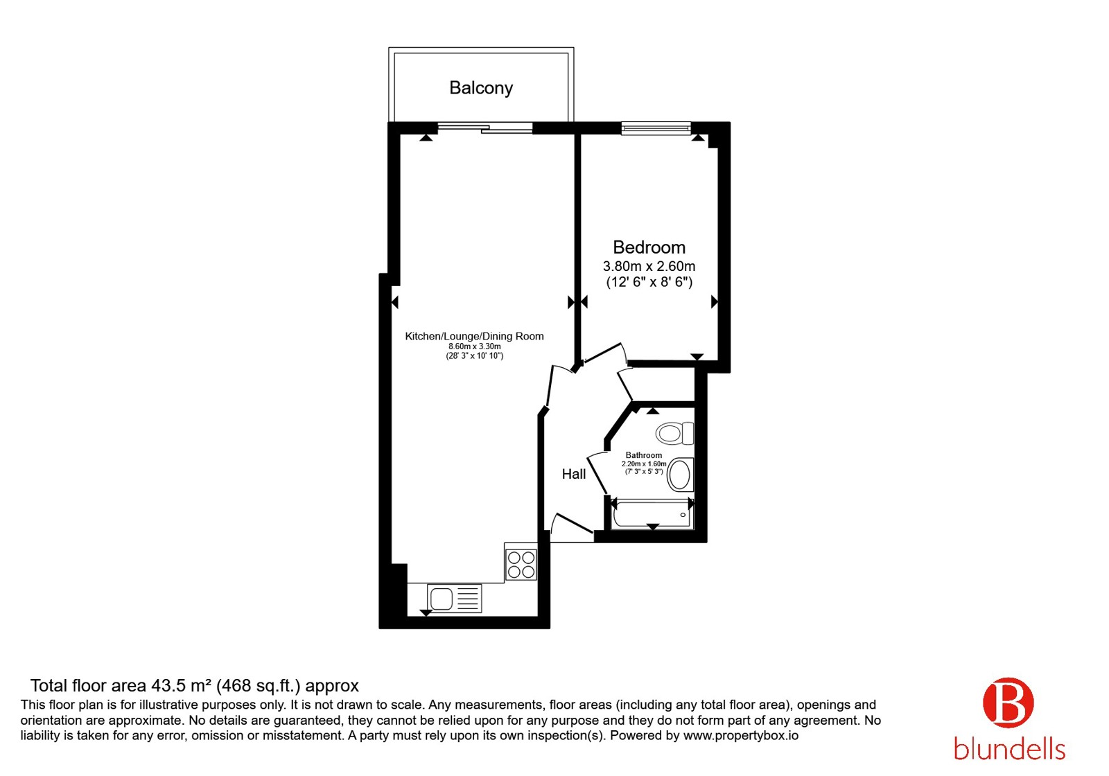 Flat 9, Coode, 7, Millsands, Sheffield floorplan