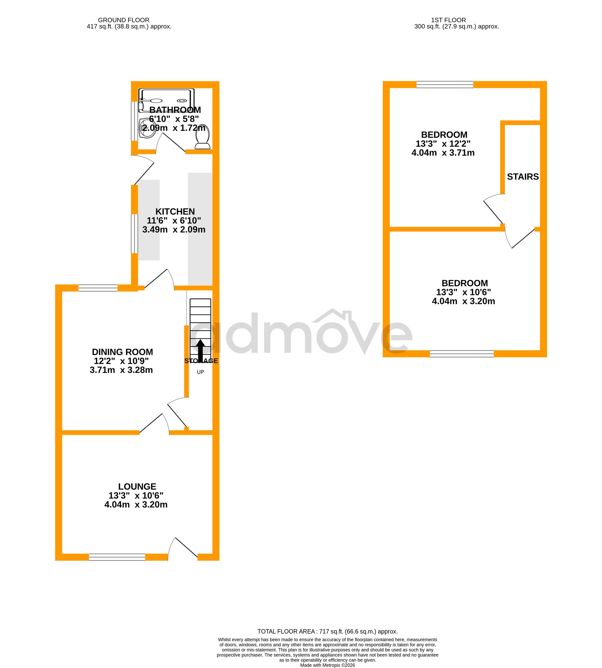 41 Chapel Road, Sale floorplan