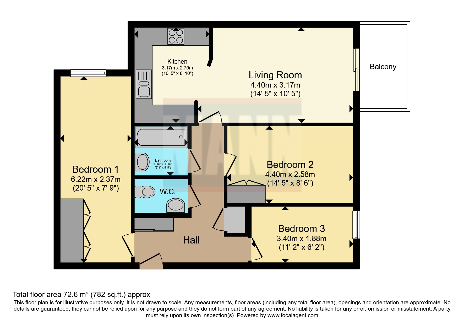 14, Little Cottage Place, London floorplan