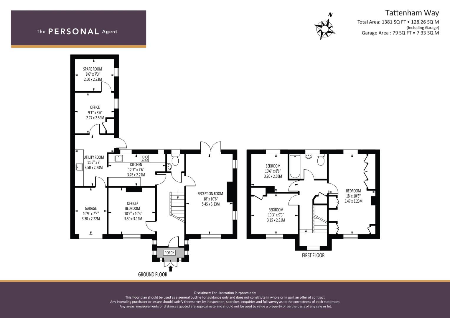 70, Tattenham Way, Tadworth floorplan