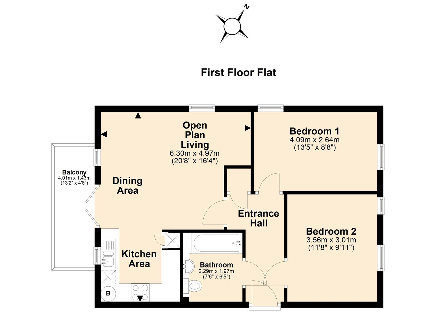 58, Cooper House, Woodside Close, Grays floorplan