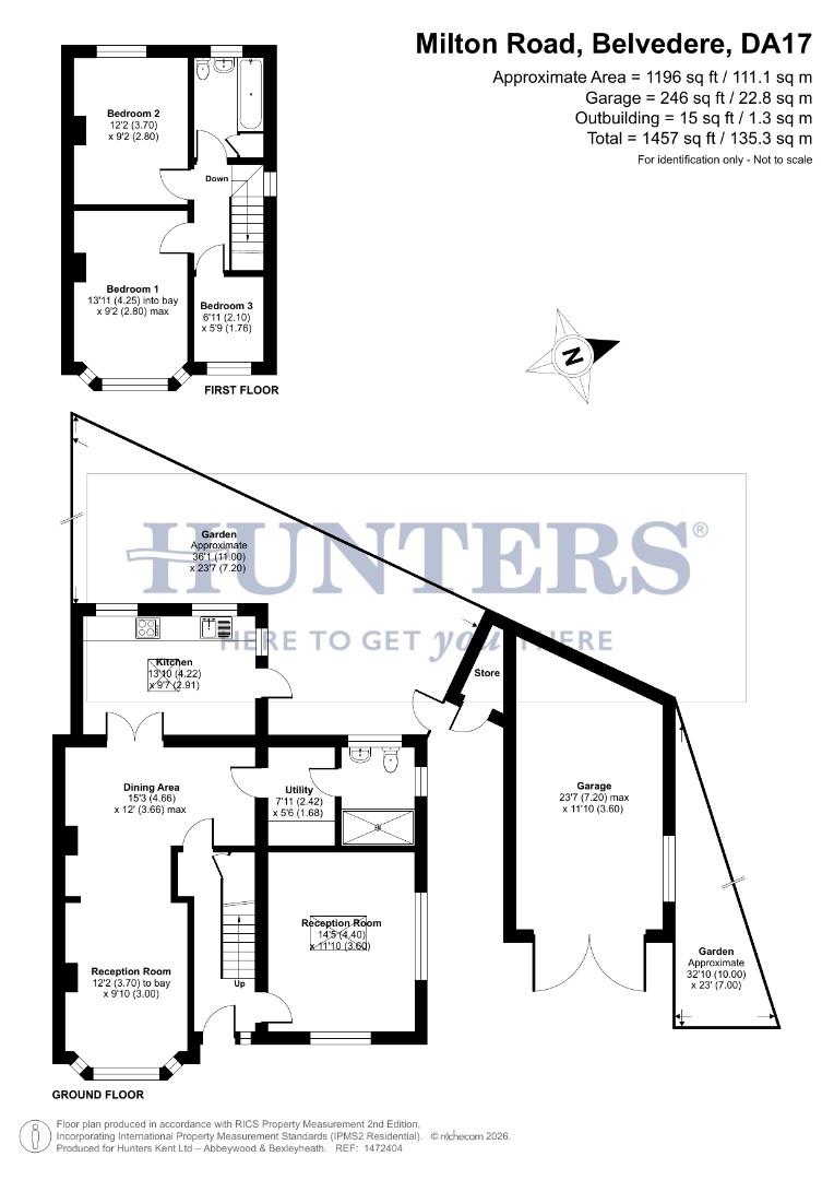 38, Milton Road, Belvedere floorplan
