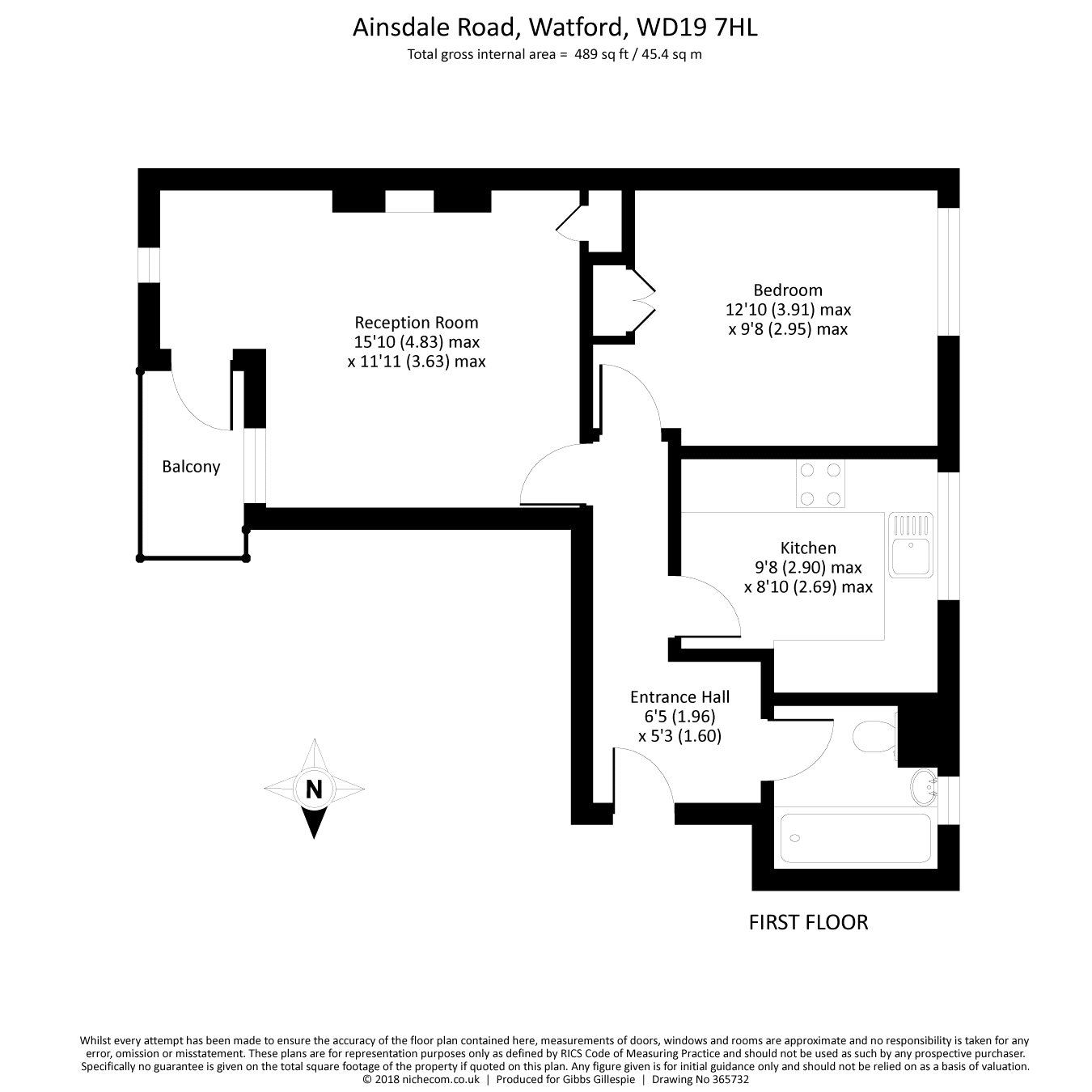 1 Bedrooms Flat for sale in Padgate House, Ainsdale Road, Watford WD19