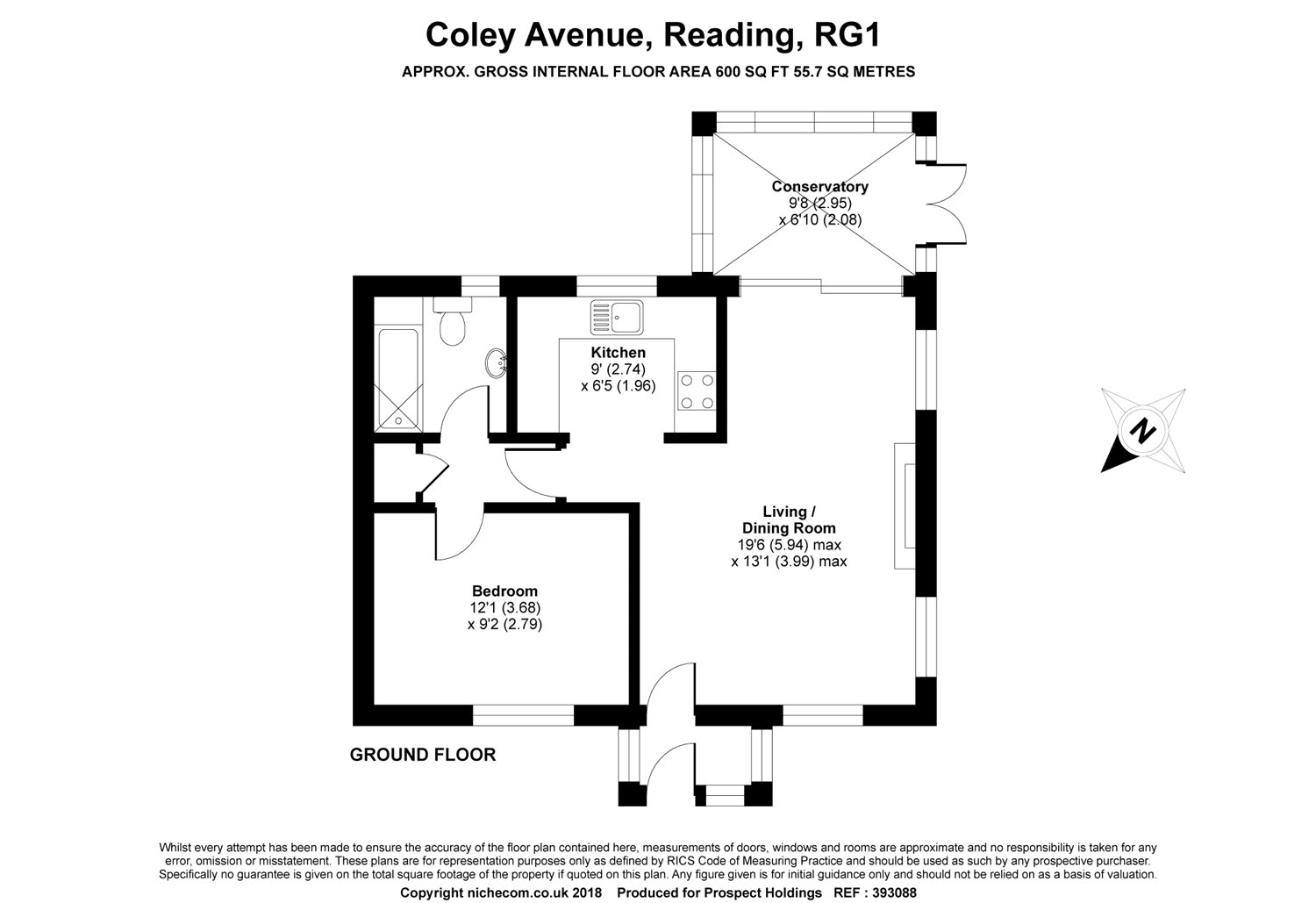 1 Bedrooms Semi-detached bungalow for sale in Coley Avenue, Reading, Berkshire RG1