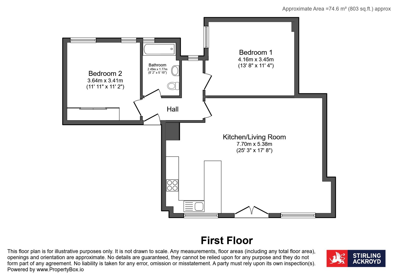 Flat 4, 2-3, Crawford Passage, London floorplan