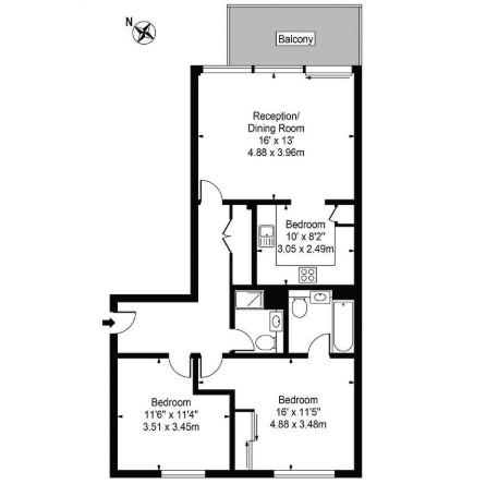 7, Flat 123, Branch Road, London floorplan
