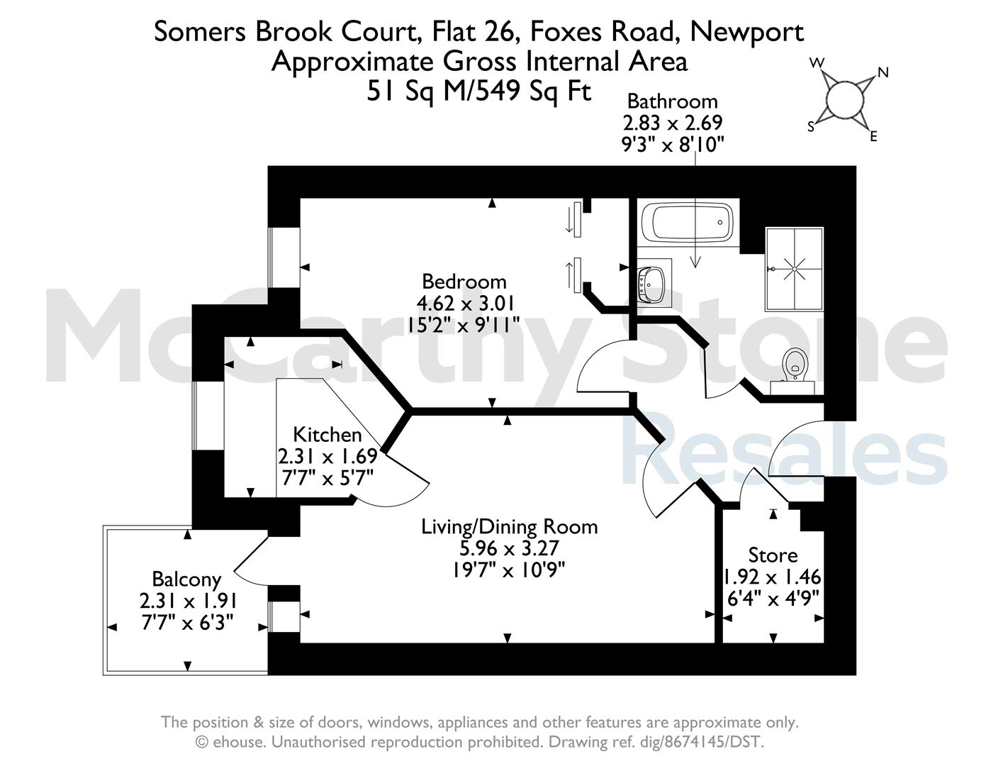 26 Somers Brook Court, Foxes Road, Newport floorplan
