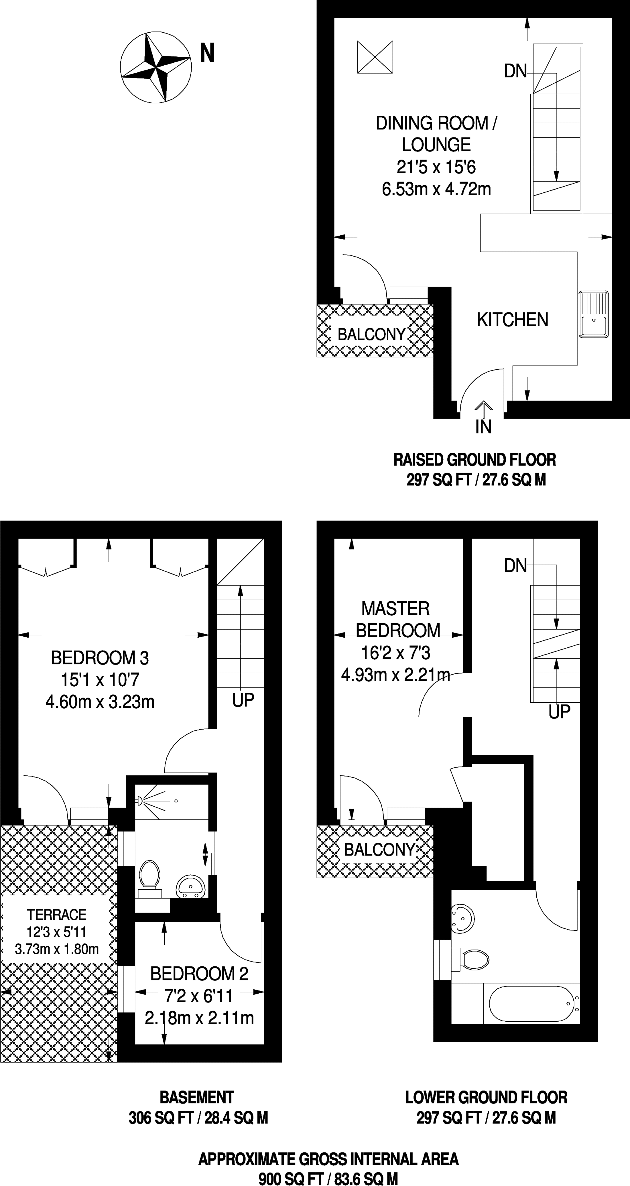 3 Bedrooms  to rent in Frognal, Hampstead NW3