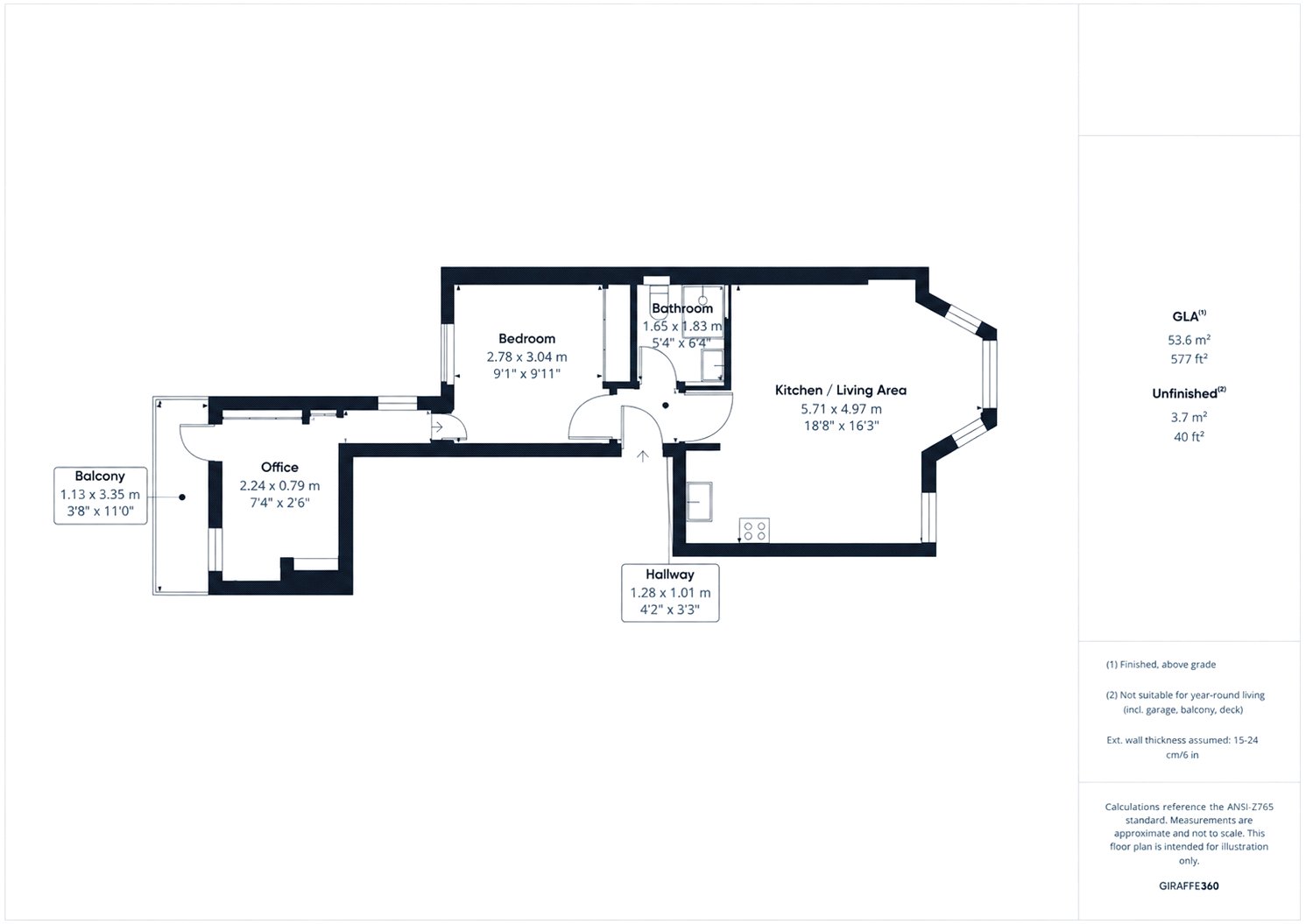 SL, Ft 2, 12, Westgate Terrace, London floorplan