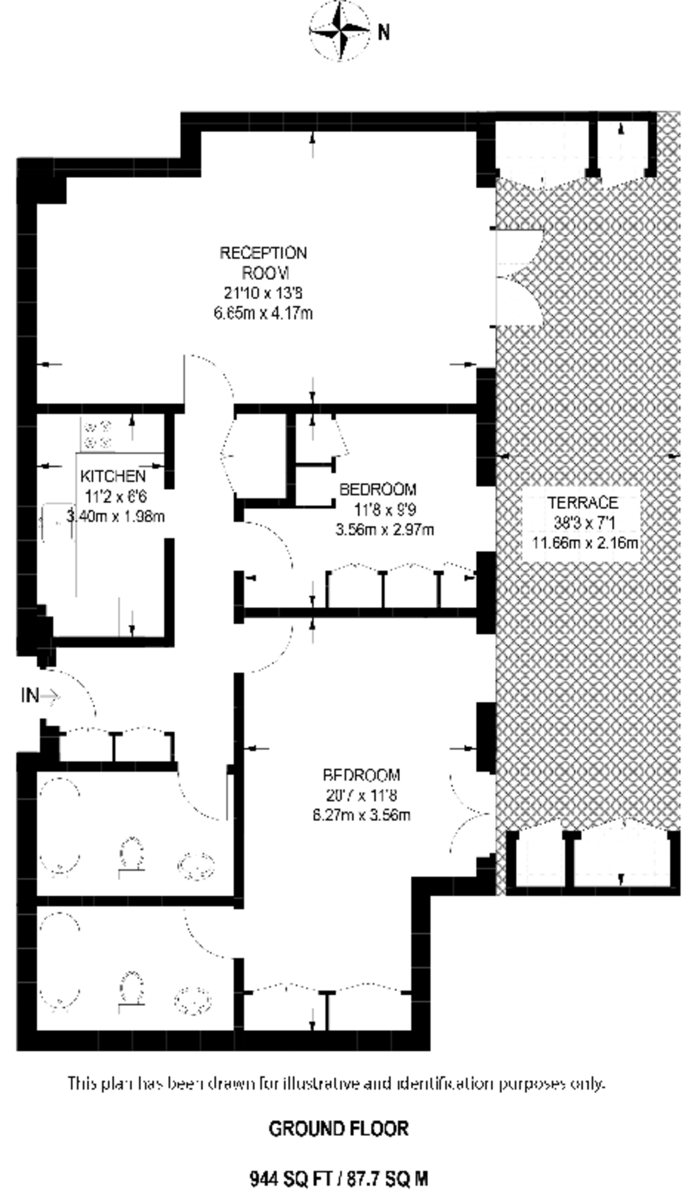 Kidderpore Ave, Hampstead floorplan