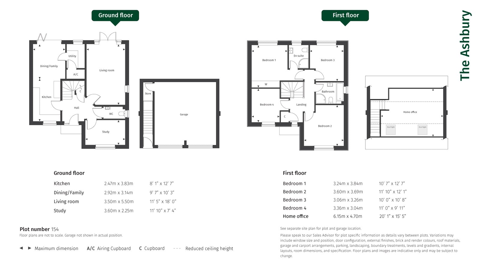 Plot 154 The Ashbury Danes Park,, Brockhills Lane, Hampshire floorplan