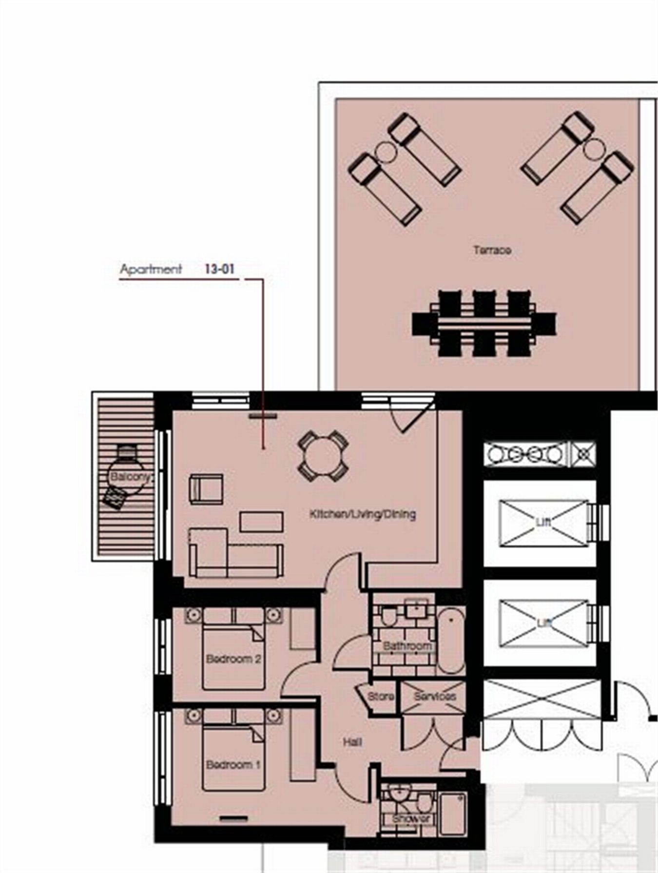 2 Bedrooms Flat to rent in Santina Apartments, Cherry Orchard Road, Croydon, Surrey CR0