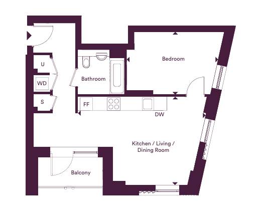West Parkside, North Greenwich floorplan