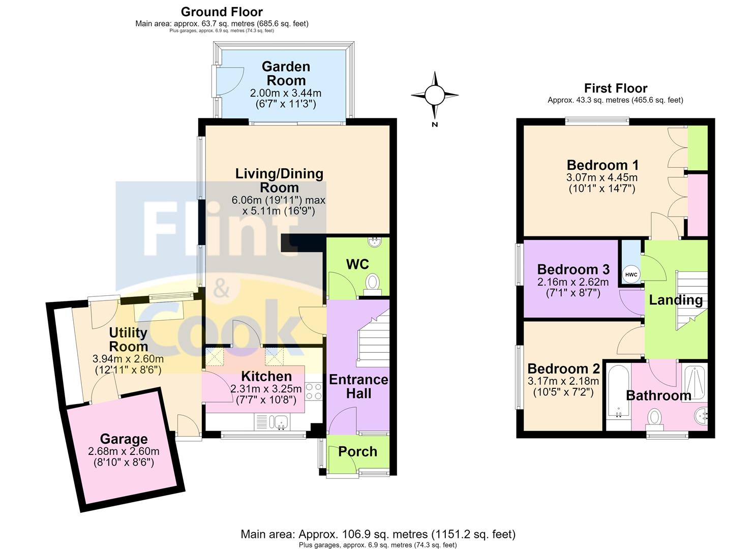 9, Kentchurch Close, Hereford floorplan