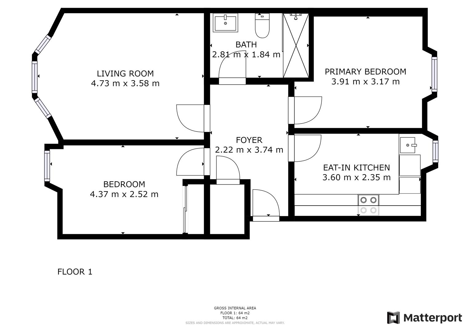 Burnbank Road, Hamilton ML3, 2 bedroom flat for sale 60740969