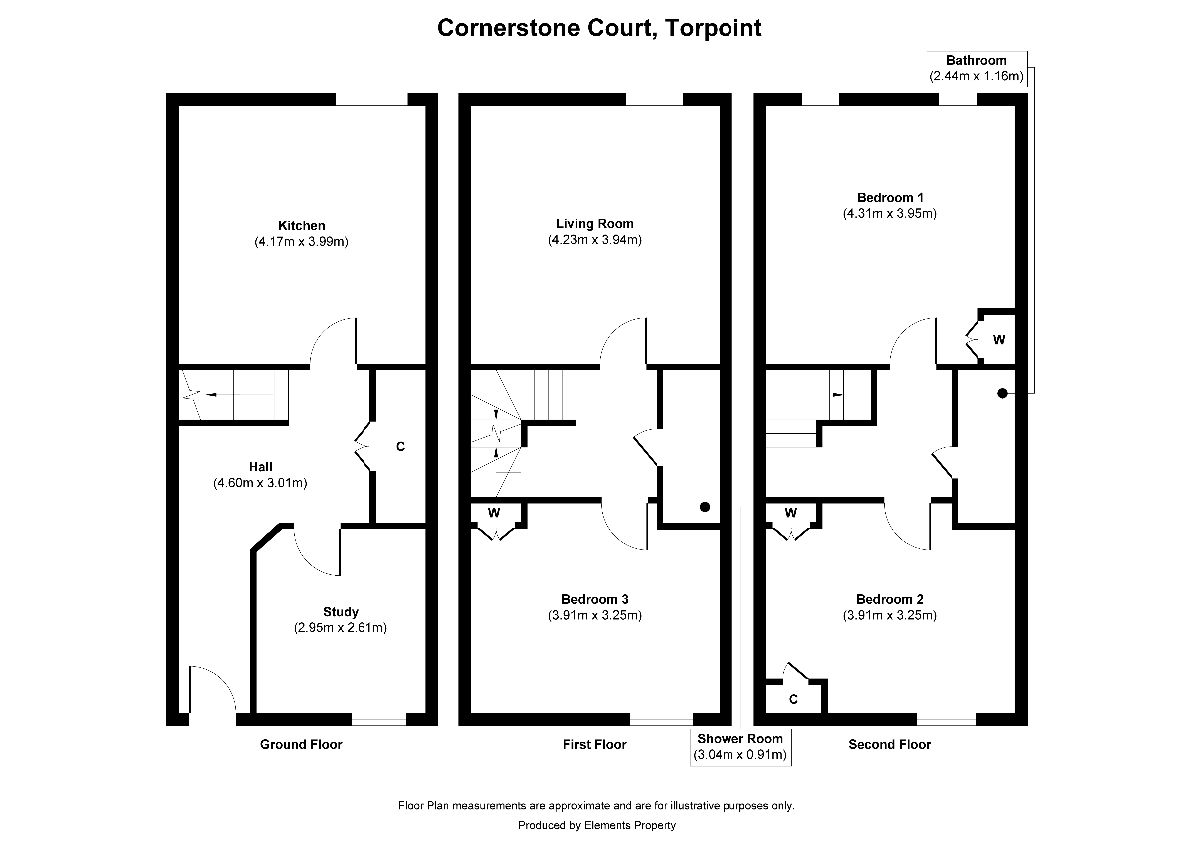 3 Cornerstone Court, Torpoint floorplan