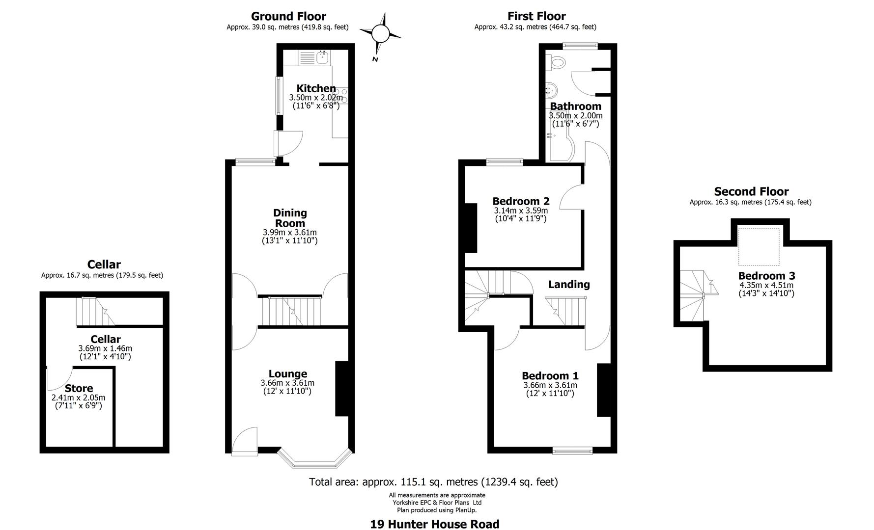 19, Hunter House Road, Sheffield floorplan
