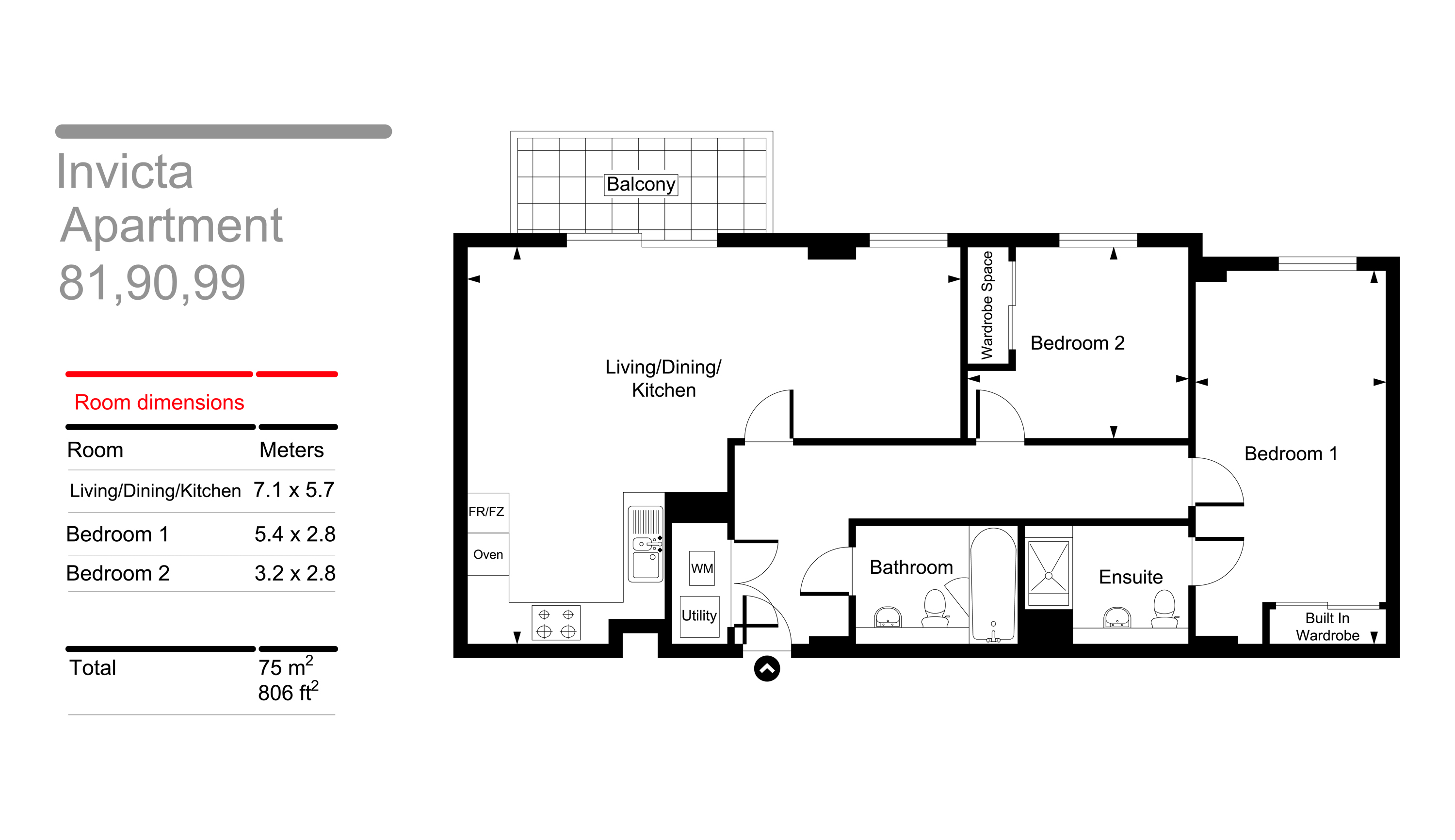 2 Bedrooms Flat to rent in Millennium Promenade, Bristol BS1