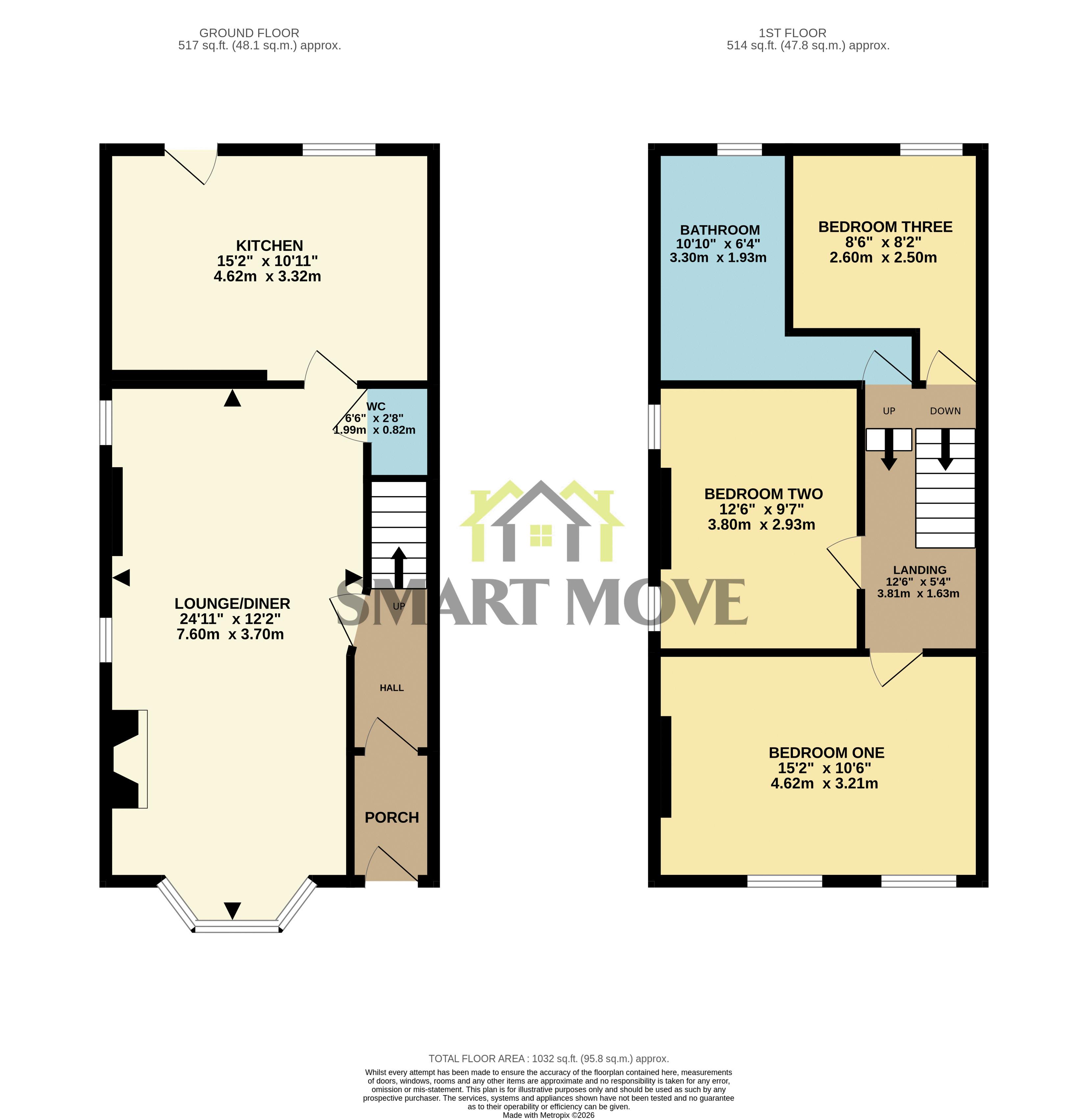 31, Moss Lane, Preston floorplan