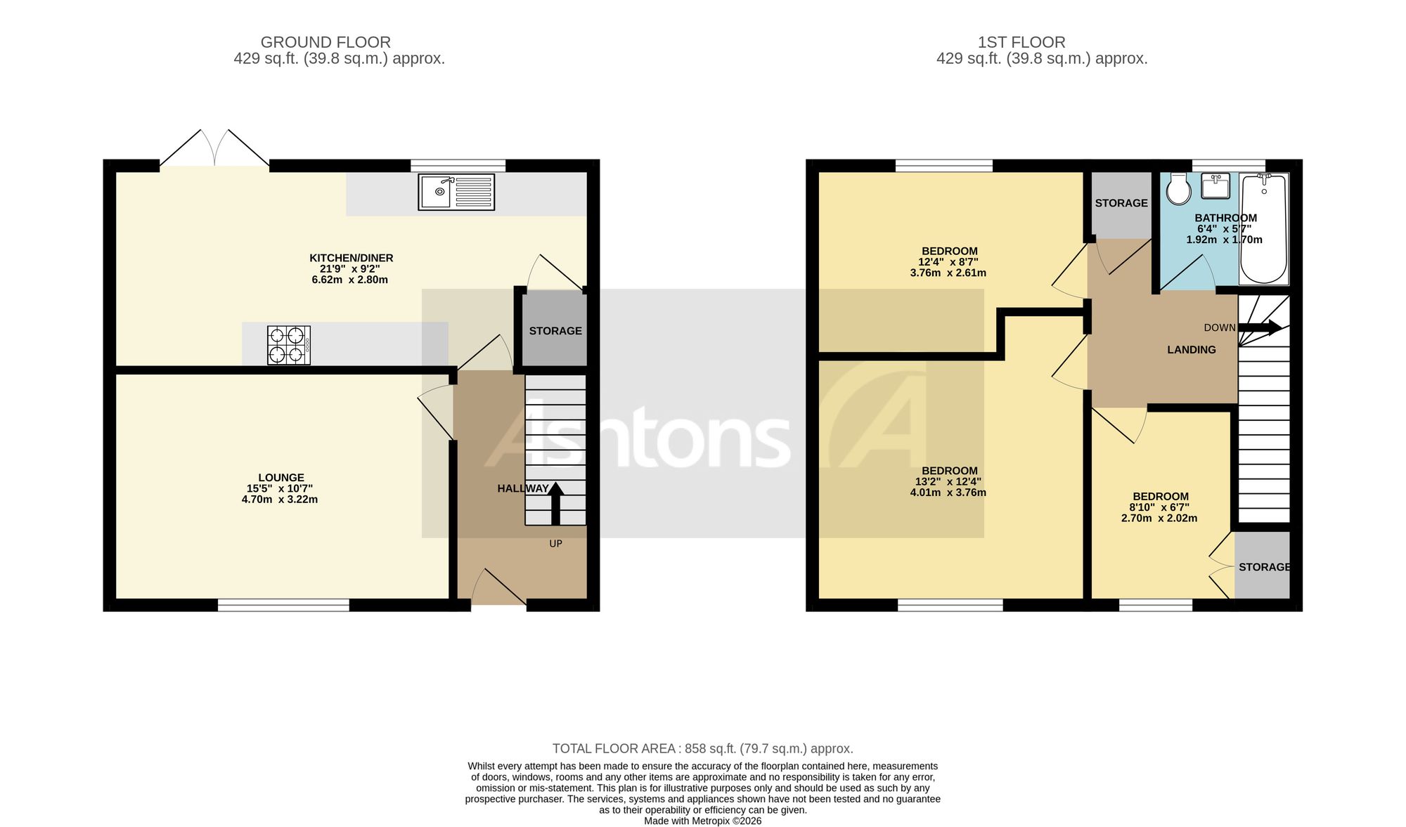 44 Grisedale Avenue, Warrington floorplan