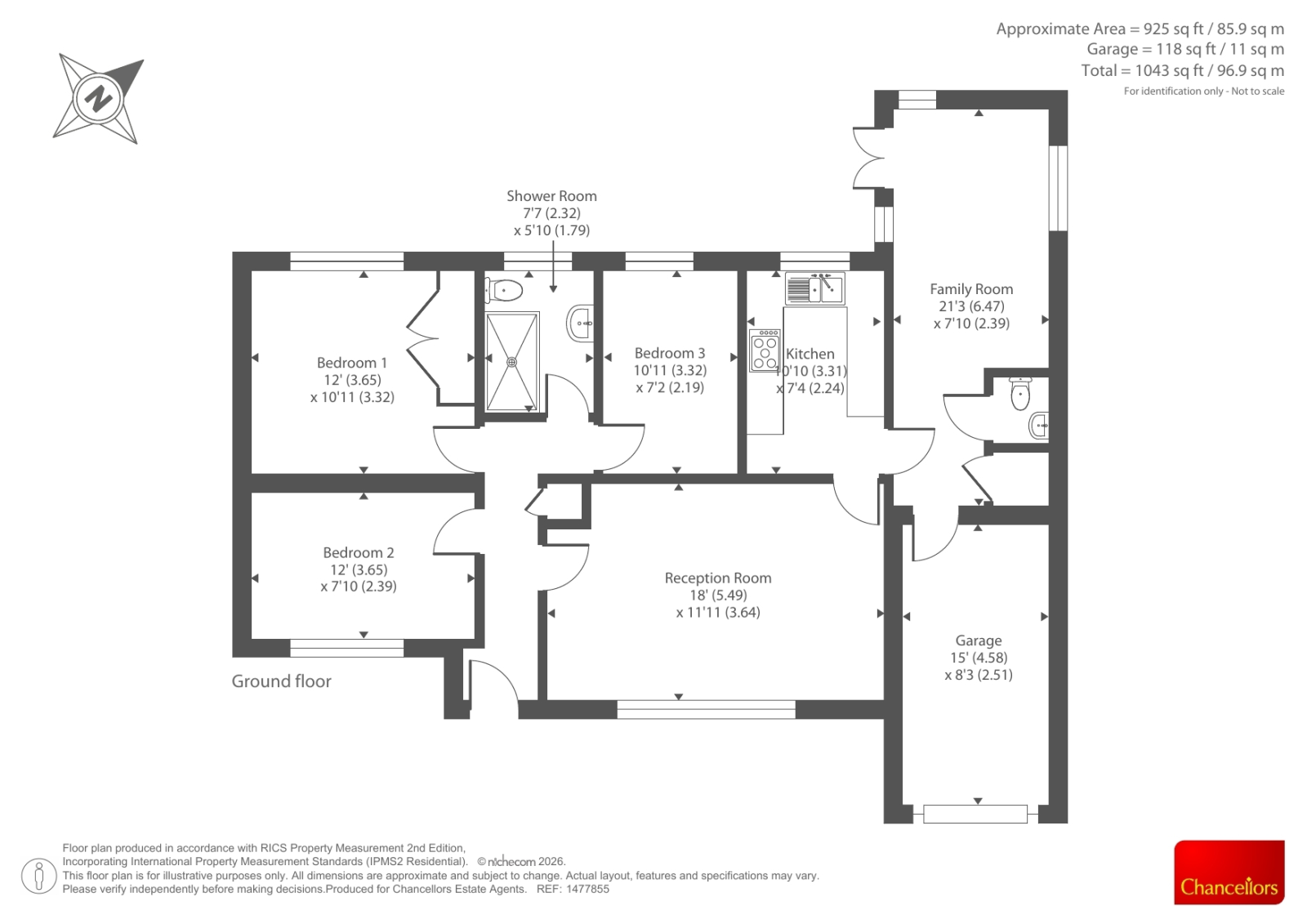 26, Cornhill Road, Leominster floorplan