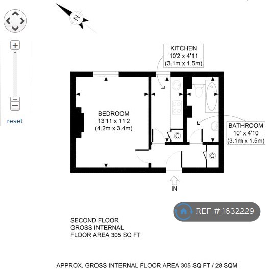 Cambridge Court Sussex Gardens, London floorplan