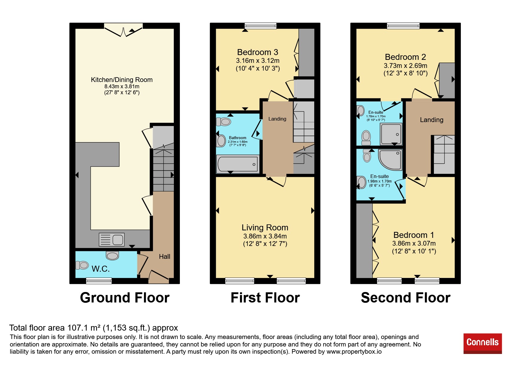57, Lancaster Gate, CAMBRIDGE floorplan