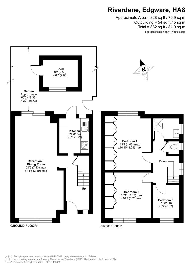 Riverdene, Edgware floorplan