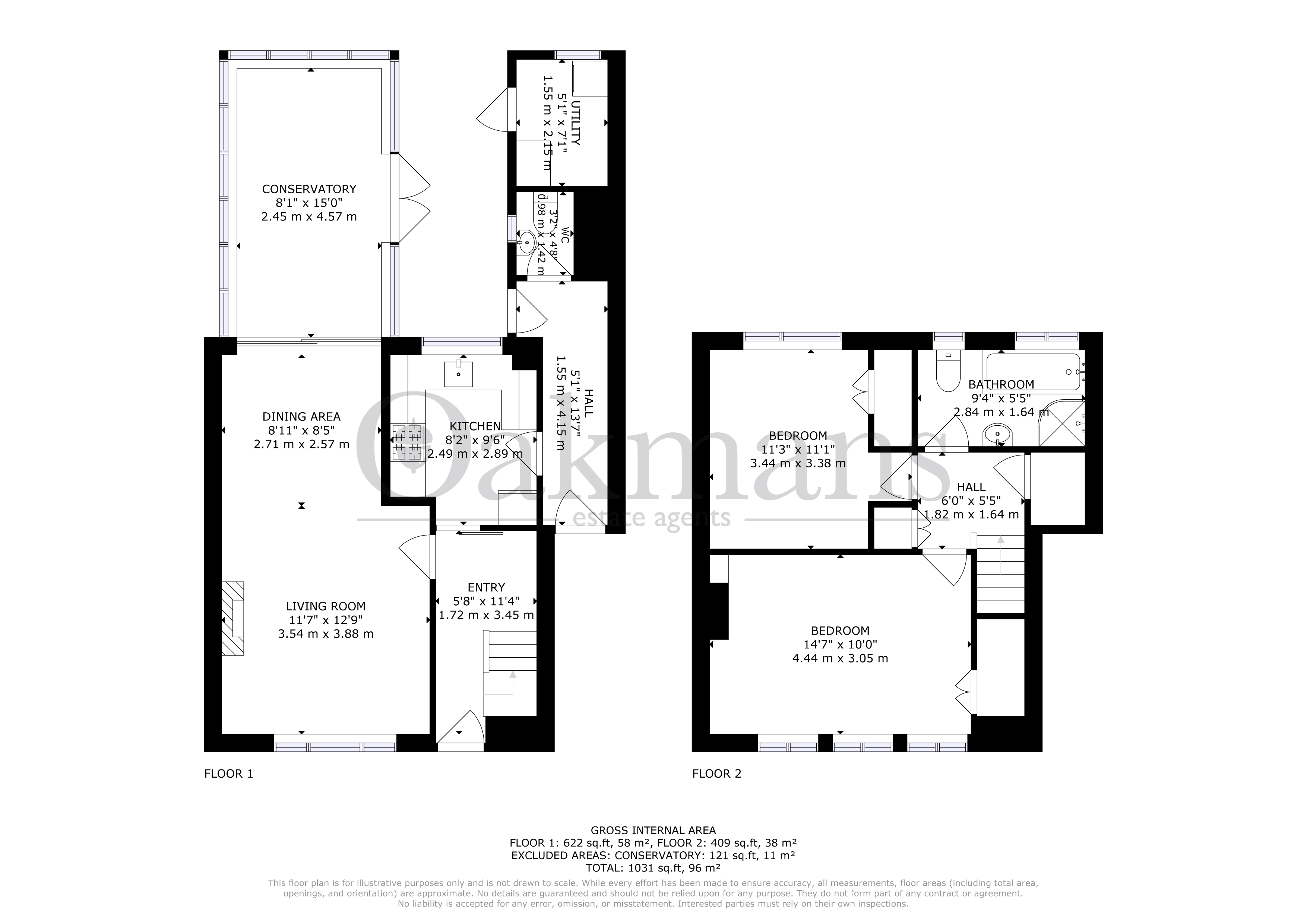 58, SHELFIELD ROAD, BIRMINGHAM floorplan