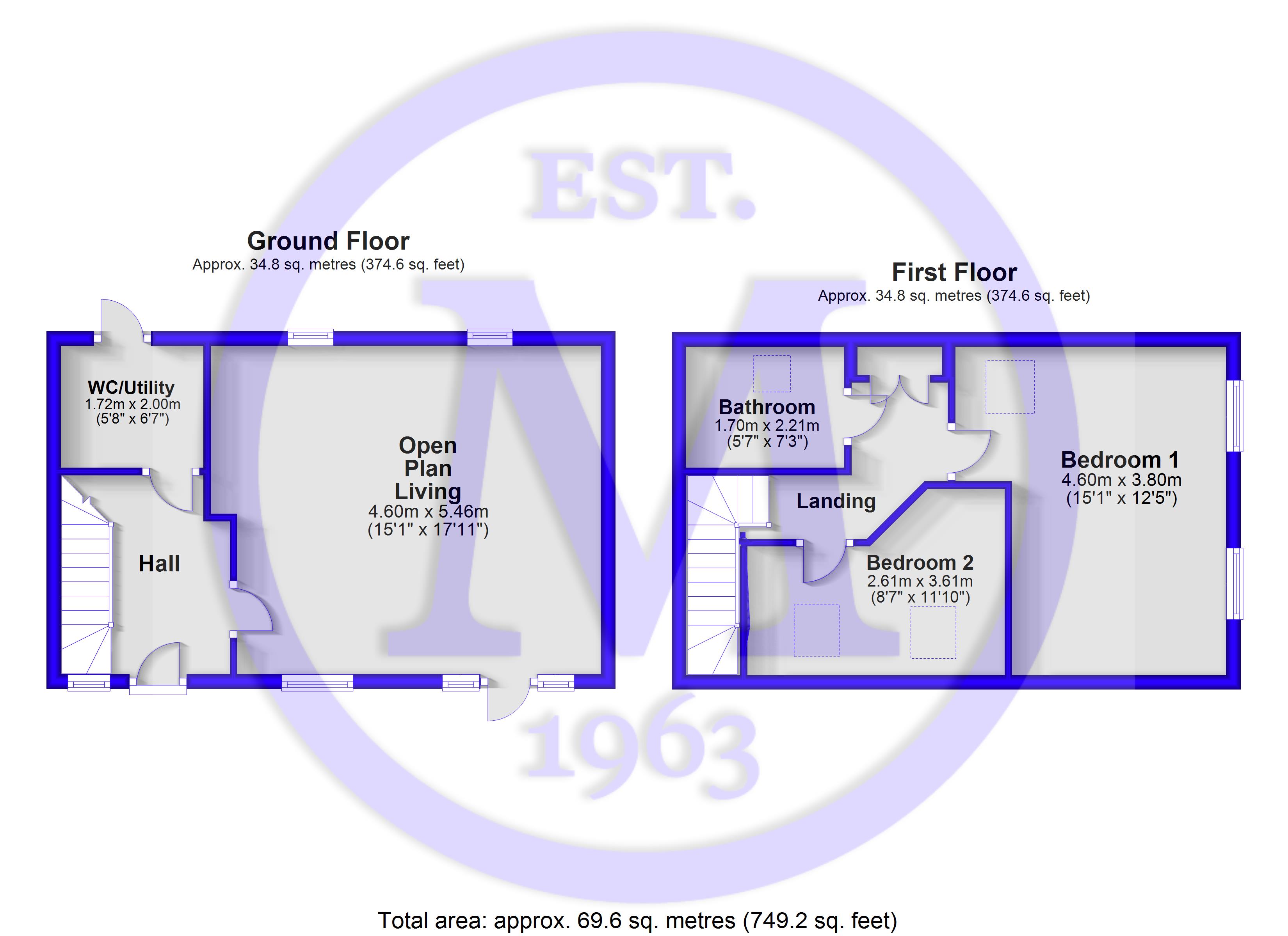 Clemming House, 10, The George, New Milton floorplan