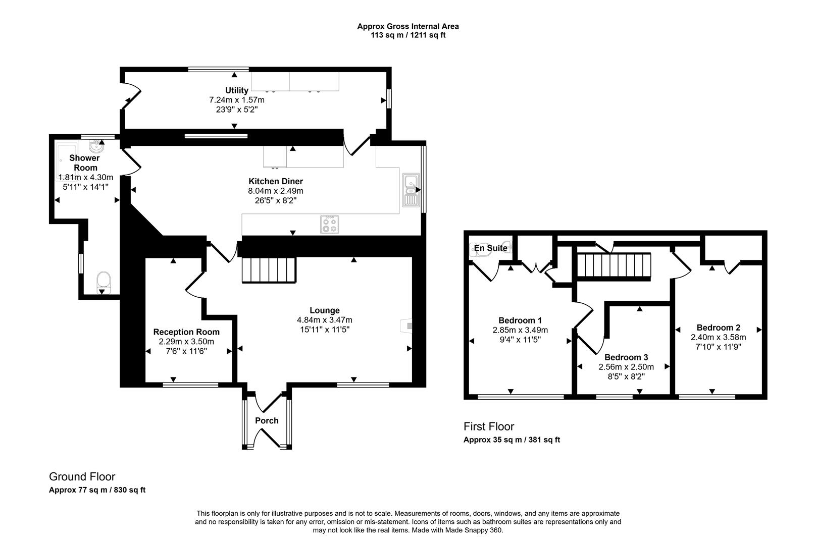 Lansdowne Cottage, Troopers Inn, Haverfordwest floorplan