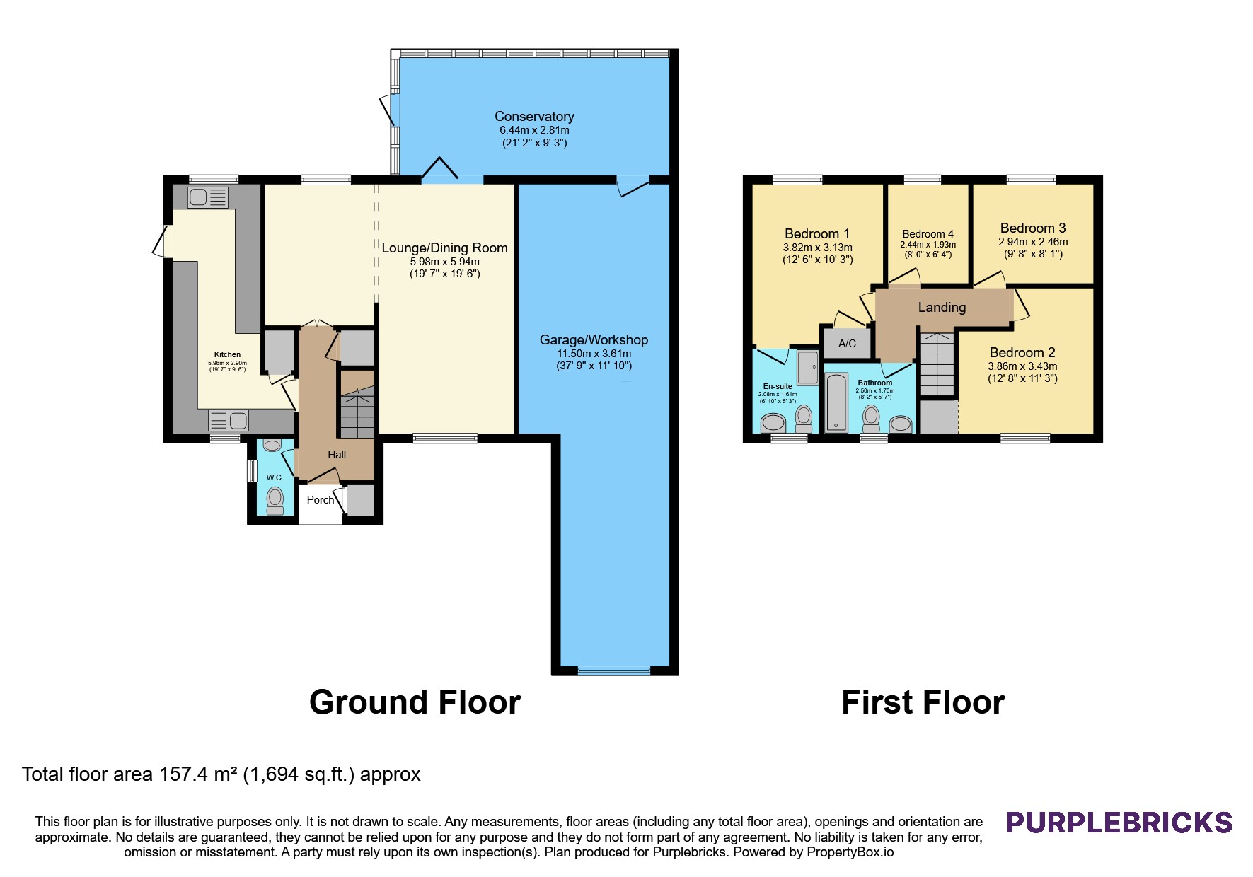 91, Downlands, Stevenage floorplan