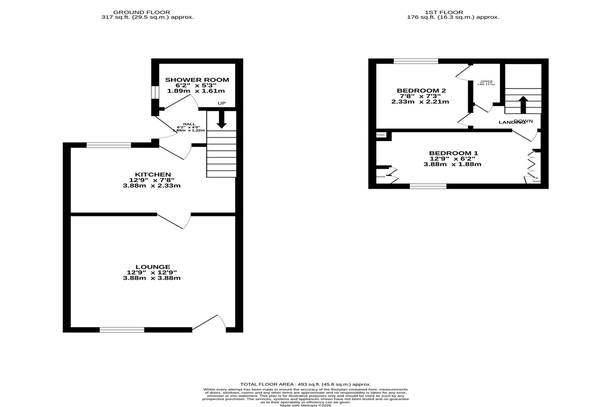 168 Park Lane, Stockport floorplan