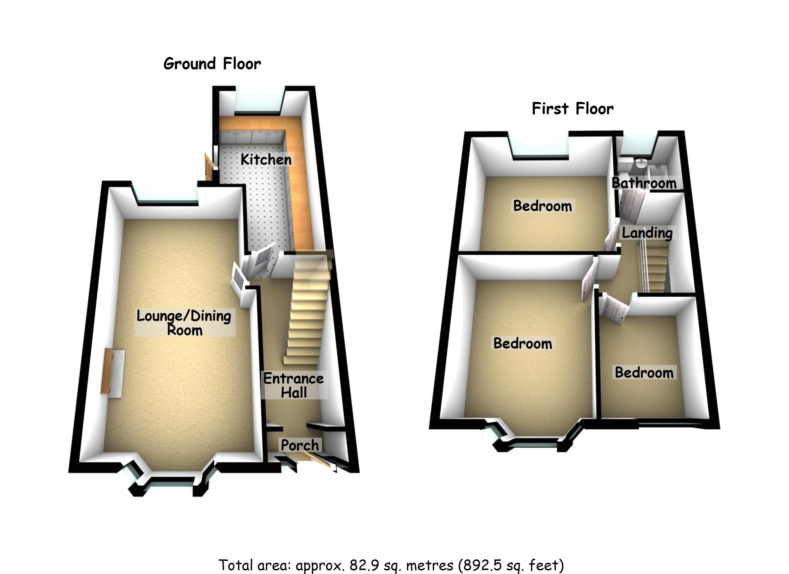 214, Barkers Butts Lane, Coventry floorplan