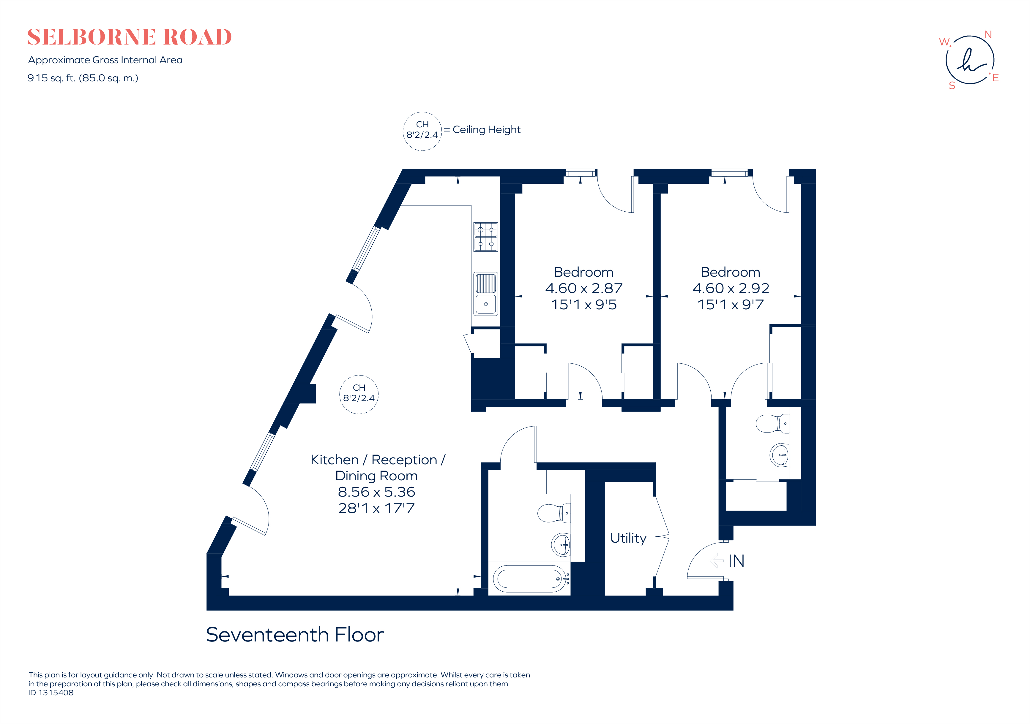 147, The Eades, 11 Selborne Road, London floorplan