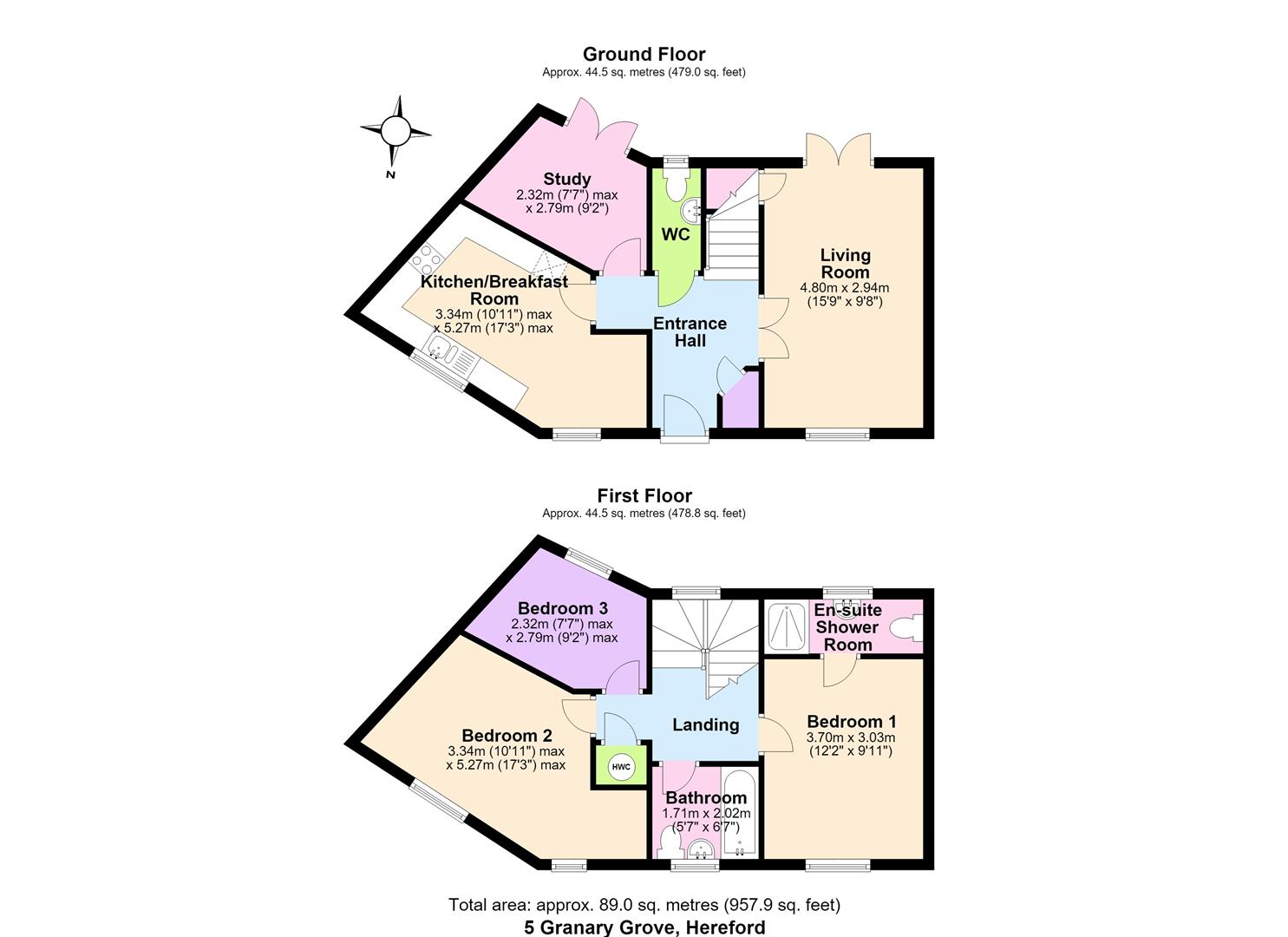 5, Granary Grove, Hereford floorplan