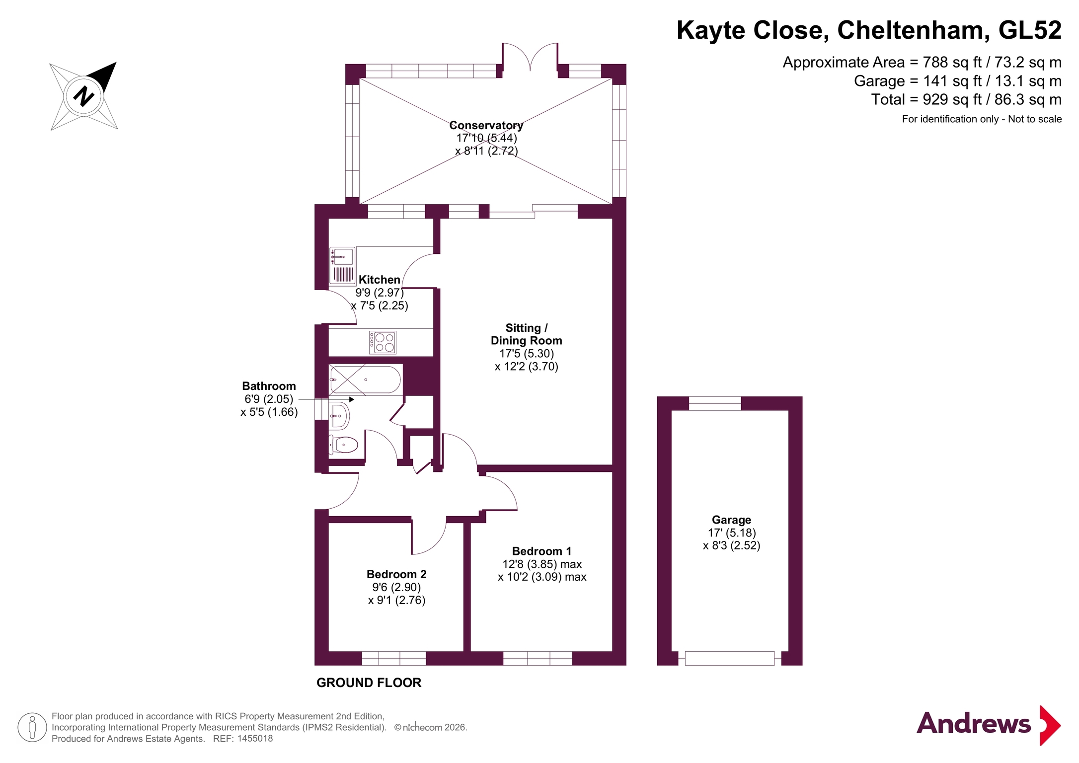 25, Kayte Close, Cheltenham floorplan