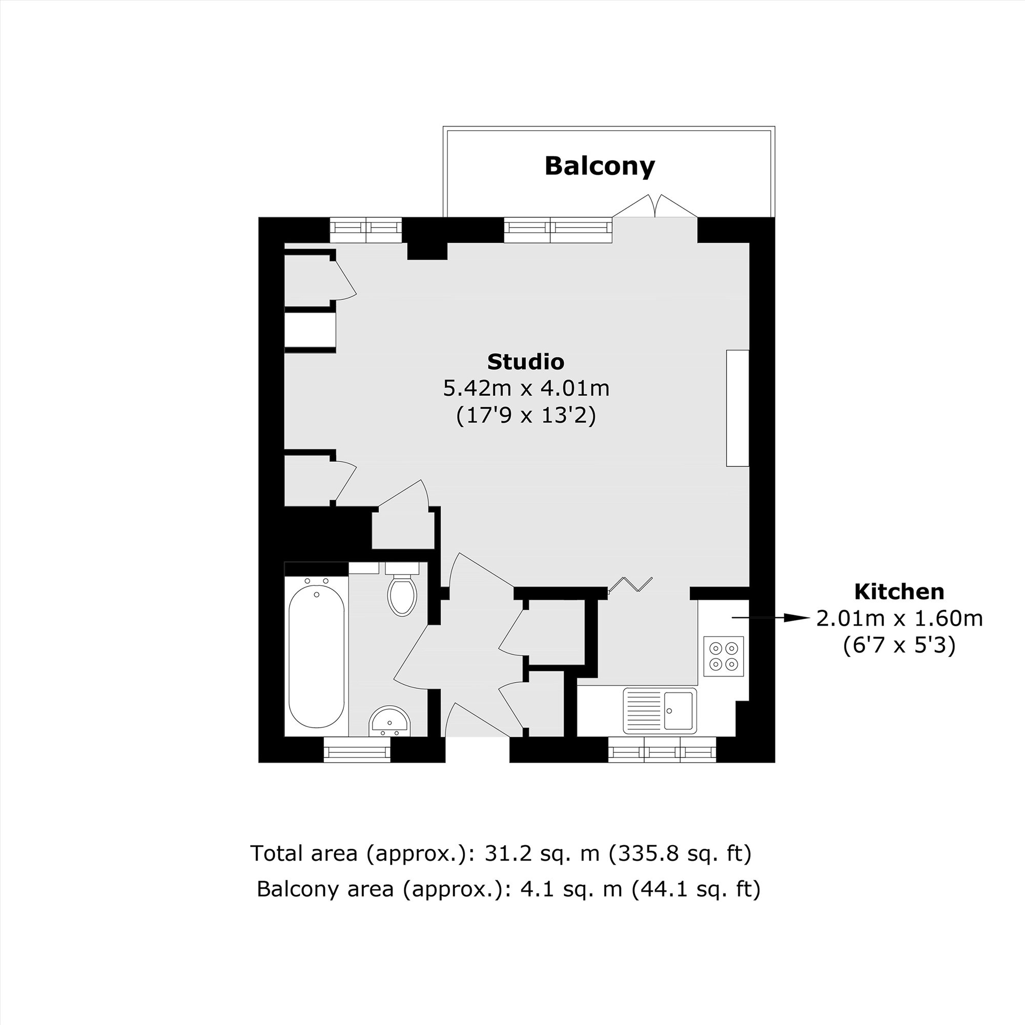 202 Lichfield Court, Sheen Road, Richmond floorplan