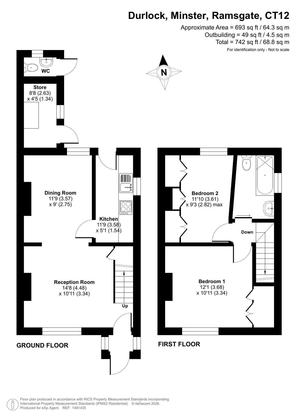 44, Durlock, Ramsgate floorplan