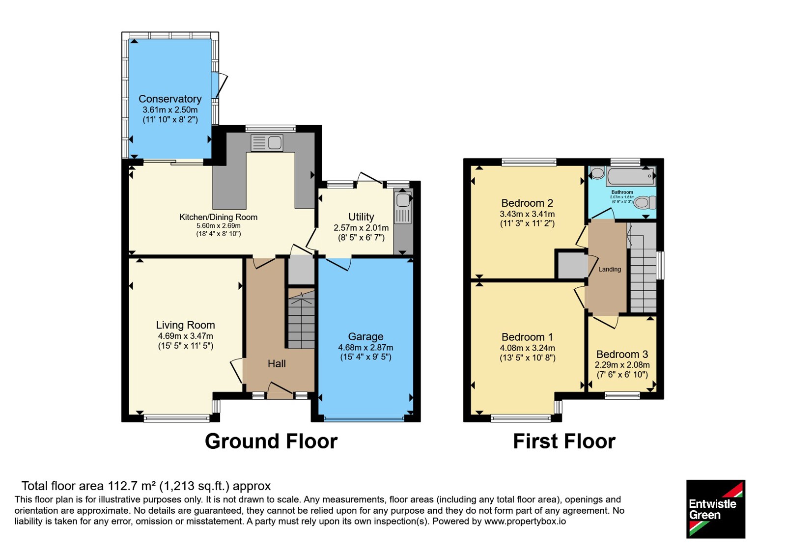 91, Kendal Drive, Merseyside floorplan