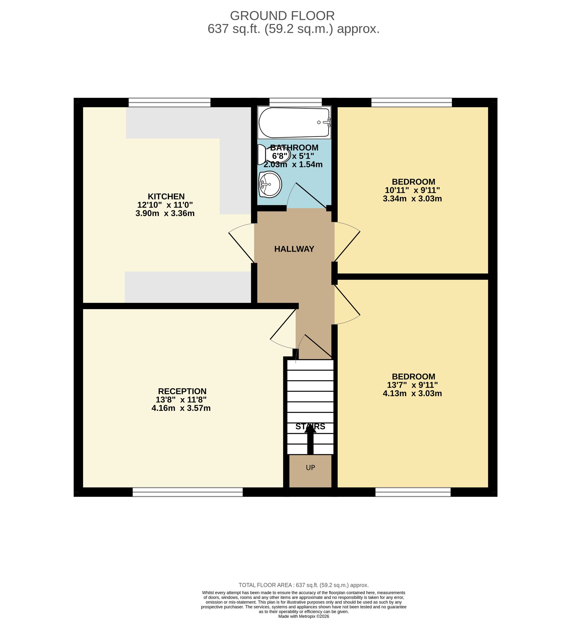 55 Brynteg Terrace, Ebbw Vale floorplan