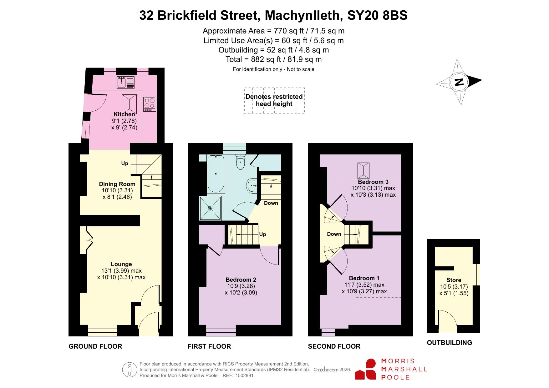 32, Brickfield Street, Powys floorplan