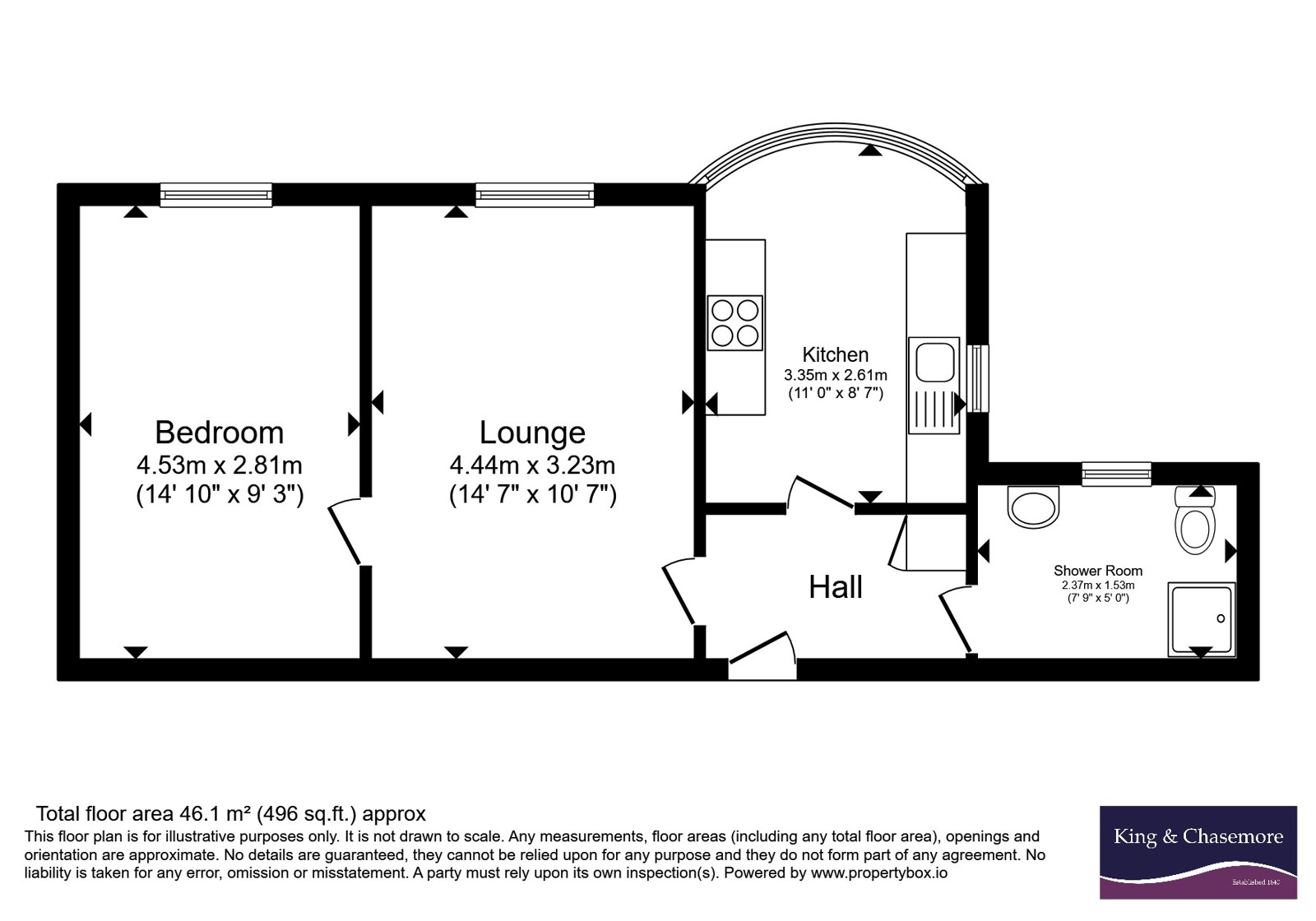 23 Harewood Court,, Wilbury Road, East Sussex floorplan