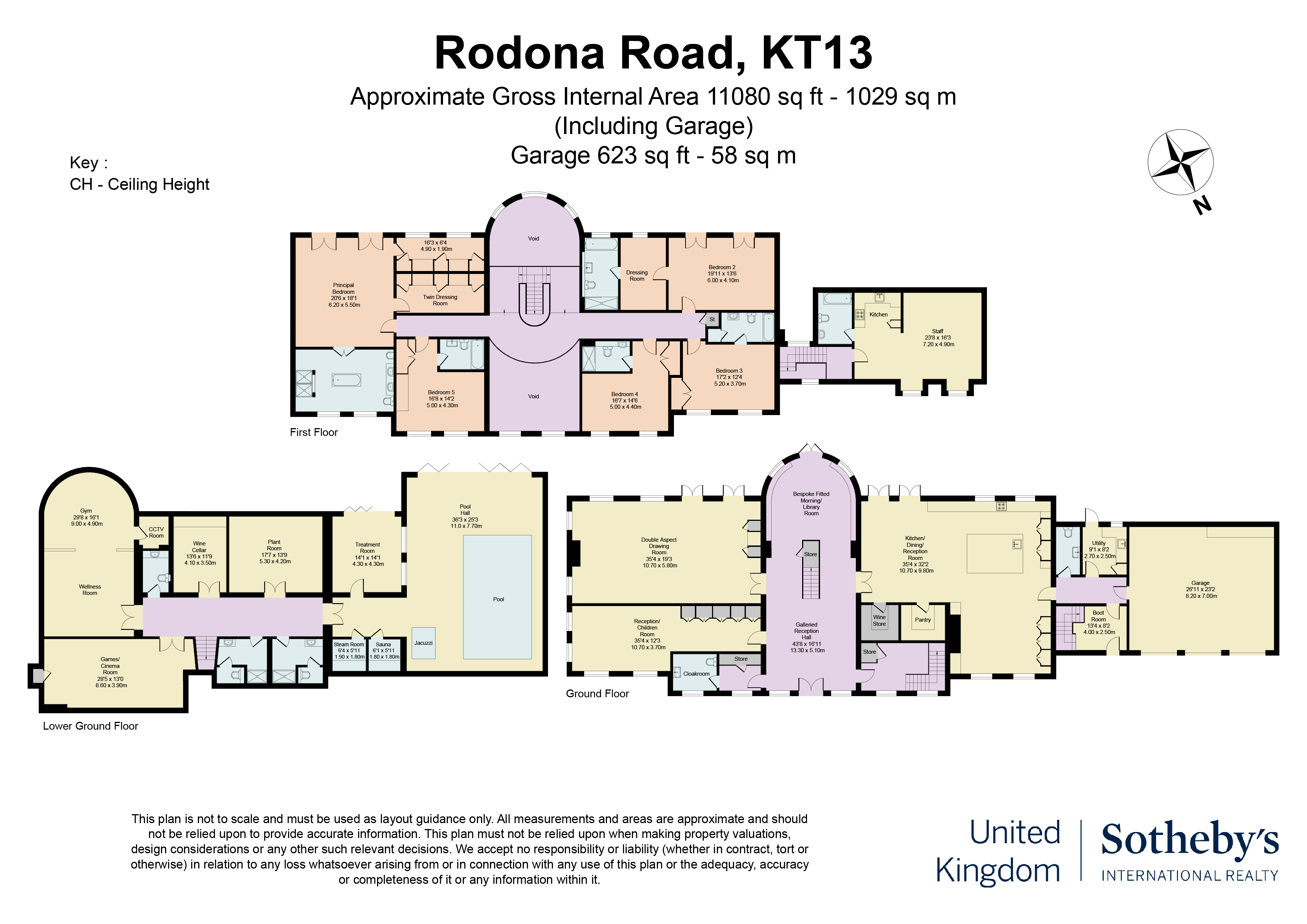 St, St Georges Hill, Surrey floorplan