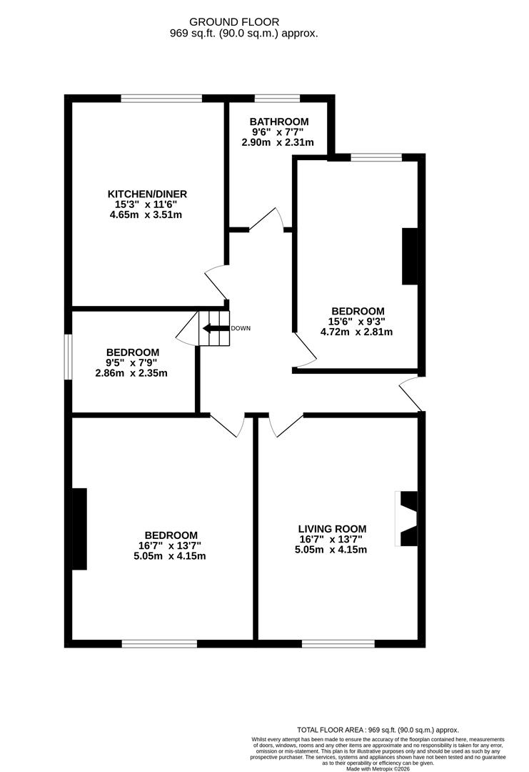 Cornwallis Gardens, Hastings floorplan