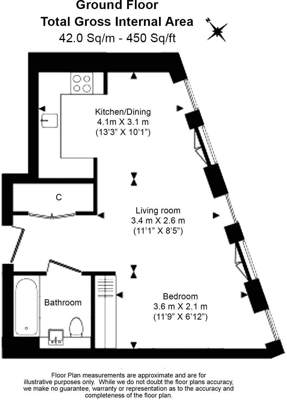 5 Truro House, London floorplan