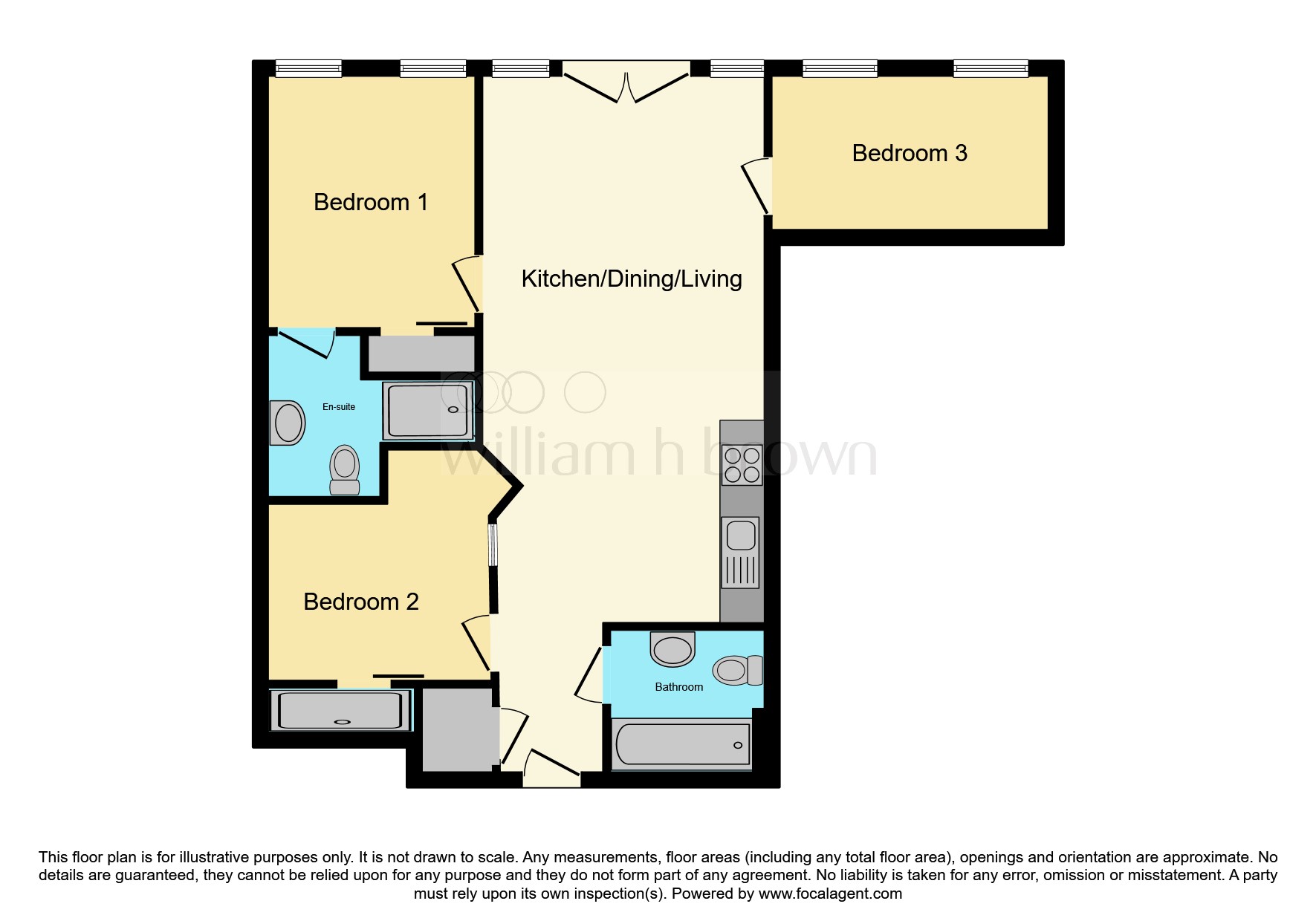 Apartment 820, The Litmus Building, 195, Huntingdon Street, Nottingham floorplan