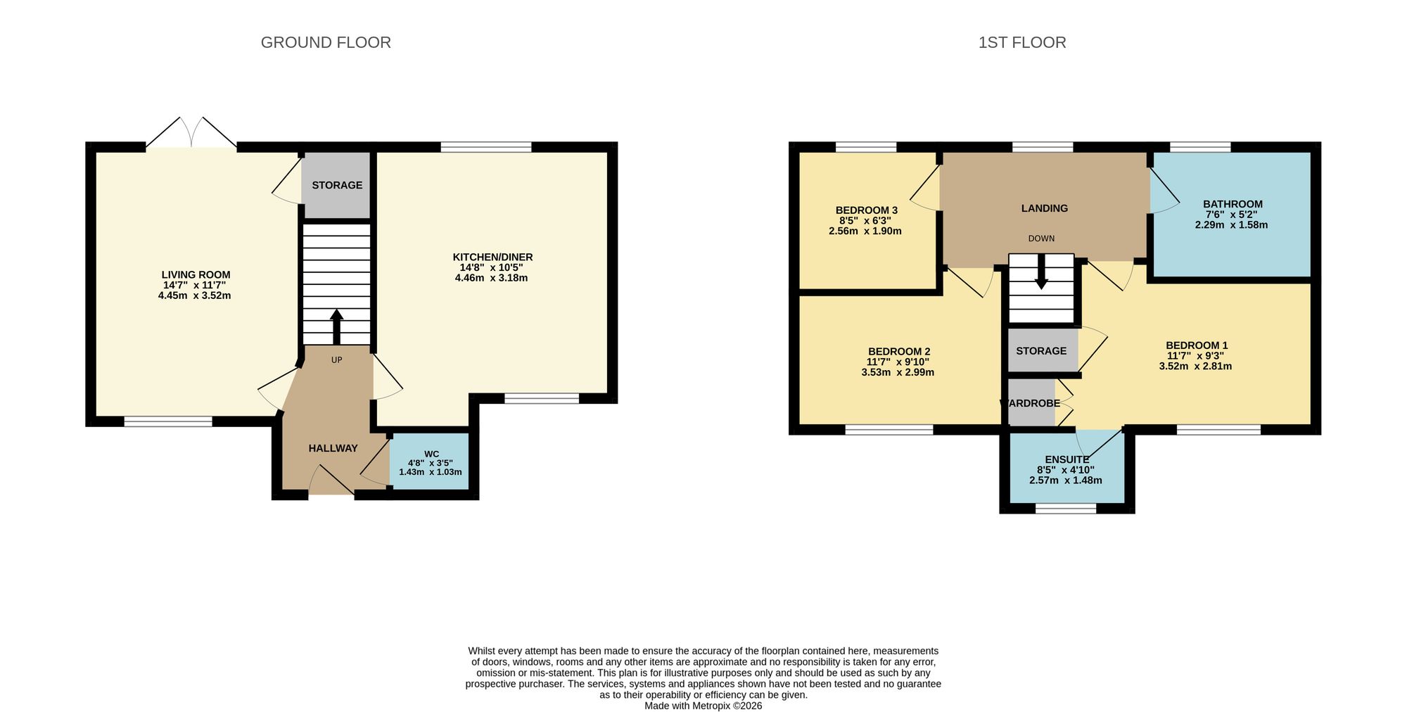 22 Miners Close, Newark floorplan